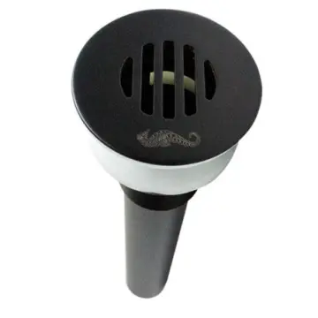 Contra Para Lavabo Con Rebosadero Rugo 30-lrn Negro Mate