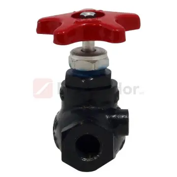 Válvula de Globo Cms International Recta Roscada de 25 4500 Negro