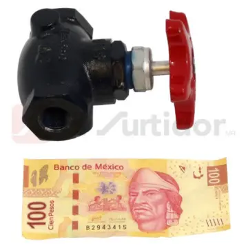 Válvula de Globo Cms International Recta Roscada de 25 4500 Negro