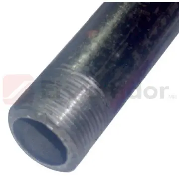 Tubo Negro Mueller C-40 6.40 Metros Con Rosca 25 Mm