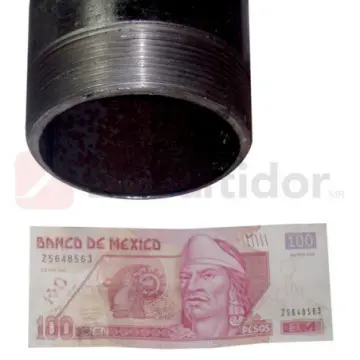 Tubo Negro Mueller C-40 6.40 Metros Con Rosca 100 Mm