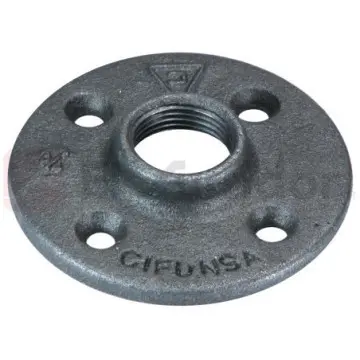 Flange de Piso Negra de 19