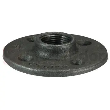 Flange de Piso Negra de 19