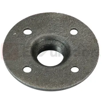 Flange de Piso Negra de 19
