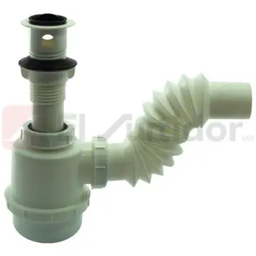 Céspol Flexible Con Bote Para Lavabo Fleximatic 2226 Blanco