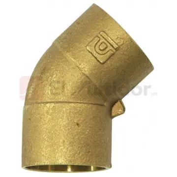 Codo Urrea 38x45 706-45 Cobre