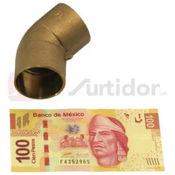 Codo Urrea 38x45 706-45 Cobre