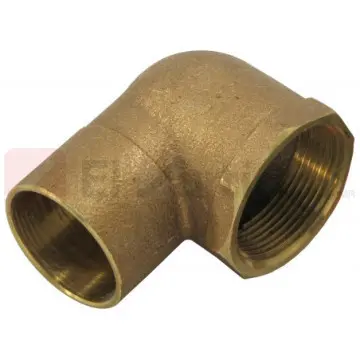 Codo Urrea Rosca Interior 38x90 707-3-90 Cobre