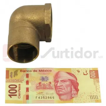 Codo Urrea Rosca Interior 38x90 707-3-90 Cobre