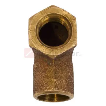 Codo Urrea Reducción Rosca Interior 13x10 Cobre