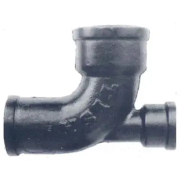 Codo Fofo Con Salida Baja Tisa 100x90 Negro