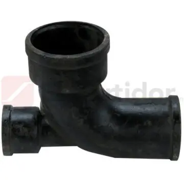 Codo Fofo Con Salida Baja Tusa 100x90 Negro