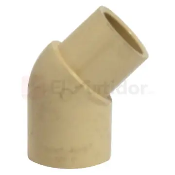 Codo de Cpvc Macho/hembra Amanco 25x45 66098 Platinum Beige