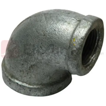 Codo 90° Mueller Galvanizado Reducción 25x19 mm Gris