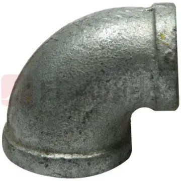 Codo 90° Mueller Galvanizado Reducción 25x19 mm Gris