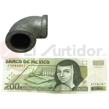 Codo 90° Mueller Galvanizado Reducción 25x19 mm Gris