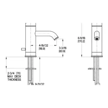 Monomando Corto Para Lavabo Pfister Contempra Lg42nc00 Cromo Pulido