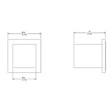 Maneral Central Cuadrado Helvex Th-101-eb Ébano