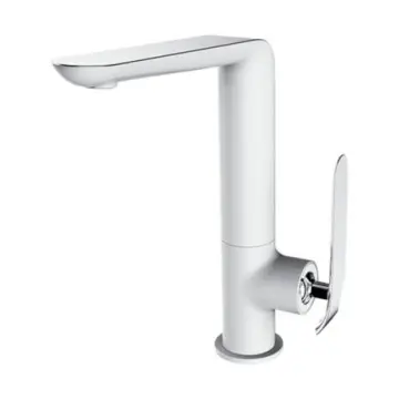 Monomando Para Fregadero Wasser S9 Ws19.084 Blanco/cromo