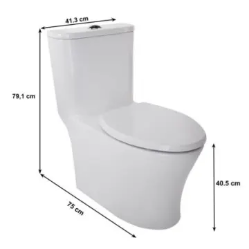 Sanitario Helvex Rivoli Plus 1 Pieza 4.8 Litros Con Asiento Elongado Blanco
