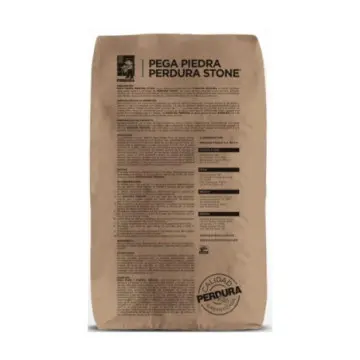 Pega Piedra Perdura Gris 20 Kg.