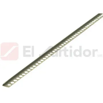 Tira Trim mx Aluminio Creaciones Practicas 3/8 627 Plata Mate