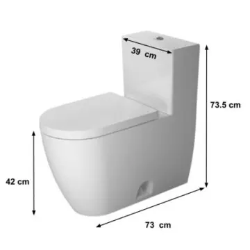 Sanitario Duravit Me By Starck Op Mbs2173010817 Con Asiento Blanco