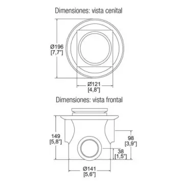 Coladera Helvex1342-35-chl