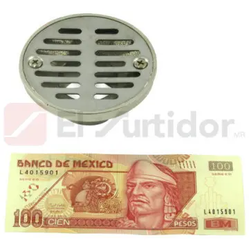 Resumidero Redondo Rugo Bronce 47-c Rejilla Cromo