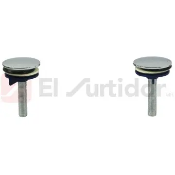 Juego de Cubre Taladros Para Lavabo Urrea 2401 - Cromo