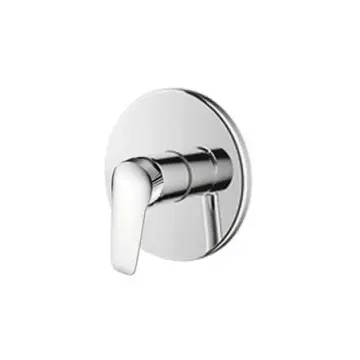 Monomando Sin Desviador Para Regadera Tecnobath Liberty Tb16.101 Cromo