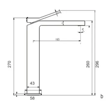 Monomando Lavabo Alto Ws82.031go