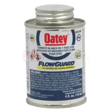Cemento Para Cpvc Etiqueta Azul Oatey 118ml Blanco