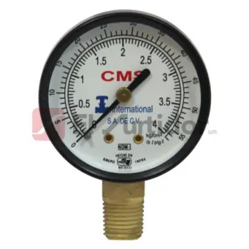 Manómetro Metron Cms International 51100/4 Negro