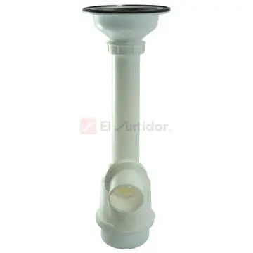 Céspol Flexible Con Bote Grande Y Contracanasta Para Fregadero Fleximatic 3500 Blanco