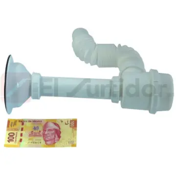 Céspol Flexible Con Bote Grande Y Contracanasta Para Fregadero Fleximatic 3500 Blanco
