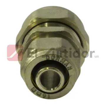 Cople Con Reducción Para Gas 1/2 A 3/8  Durman 9043080 Bronce