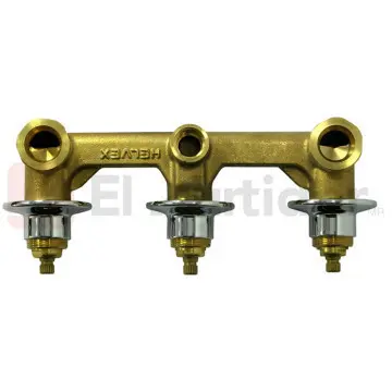 Ensamble de Empotrar Para Tina O Regadera Helvex E-40-ii Cromo