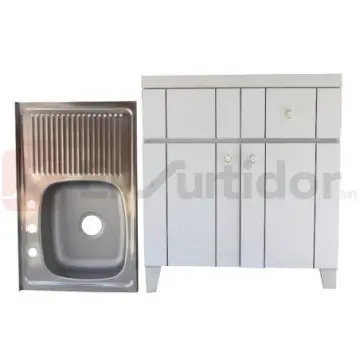 Base Para Fregadero Puga F80 Con Tarja Blanco