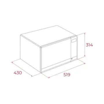 Horno de Microondas + Grill Teka Mwg 14x 40590835 Gris