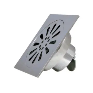 Coladera Cuadrada Coflex 10 cm Latón Con Válvula Antiolores Pc-310