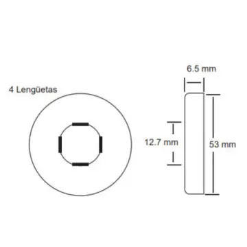 Chapetón Coflex Ip-170 Cromado