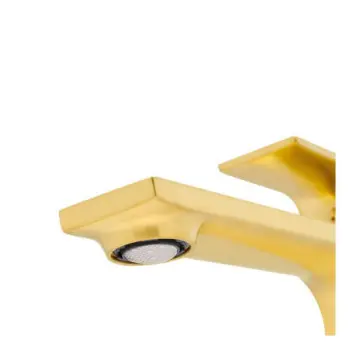 Monomando Alto Para Lavabo Tecnobath Row Tb43.031bg Gold Brush