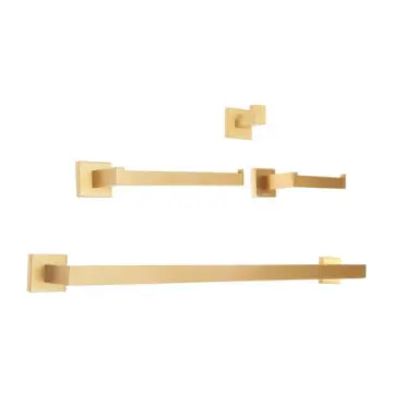 Juego de Accesorios 4piezas Tecnobath Row Tb43.030bg Gold Brush