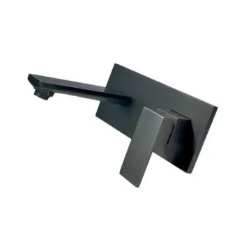 Monomando A Pared Para Lavabo Tecnobath Row Tb42.021gm  Gun Metal