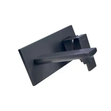 Monomando A Pared Para Lavabo Tecnobath Row Tb42.021gm  Gun Metal