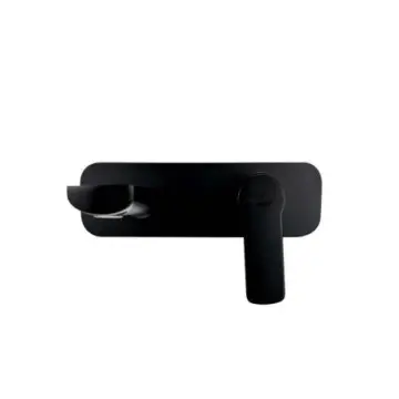 Monomando Para Lavabo al Muro Tecnobath Lucent Tb13.021n Negro