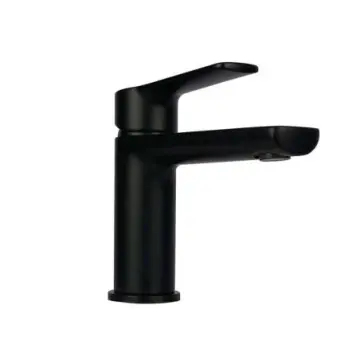 Monomando Para Lavabo Tecnobath Lucent Tb13.011n Negro