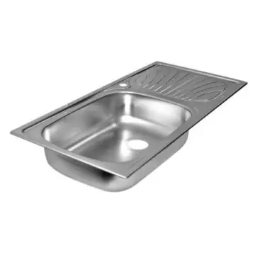 Tarja de Acero Inoxidable Empotrable Tramontina 100x50  93855/615 Derecho Cromo