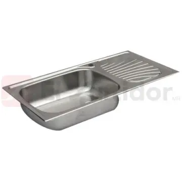 Tarja de Acero Inoxidable Empotrable Tramontina 100x50  93855/615 Derecho Cromo